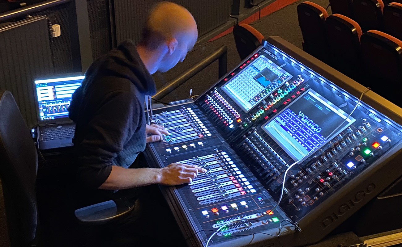Een van onze Digitale audio mixers van Digico SD-12 Quadcore in actie Powersound Groningen